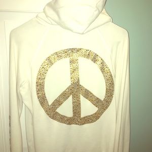 PINK Peace Sign Sweatshirt